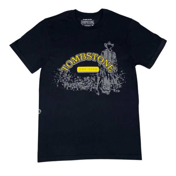 Playera Tombstone Negro / Amarillo