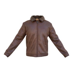 Chamarra de Caballero Tacto Piel Café Cappucino TOCO234