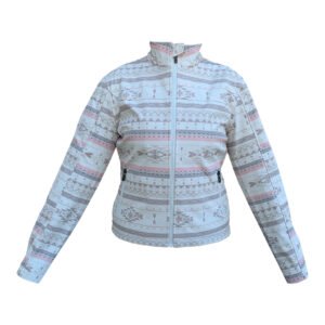 Chamarra de Dama Neopreno Color Beige / Rosa TODO255